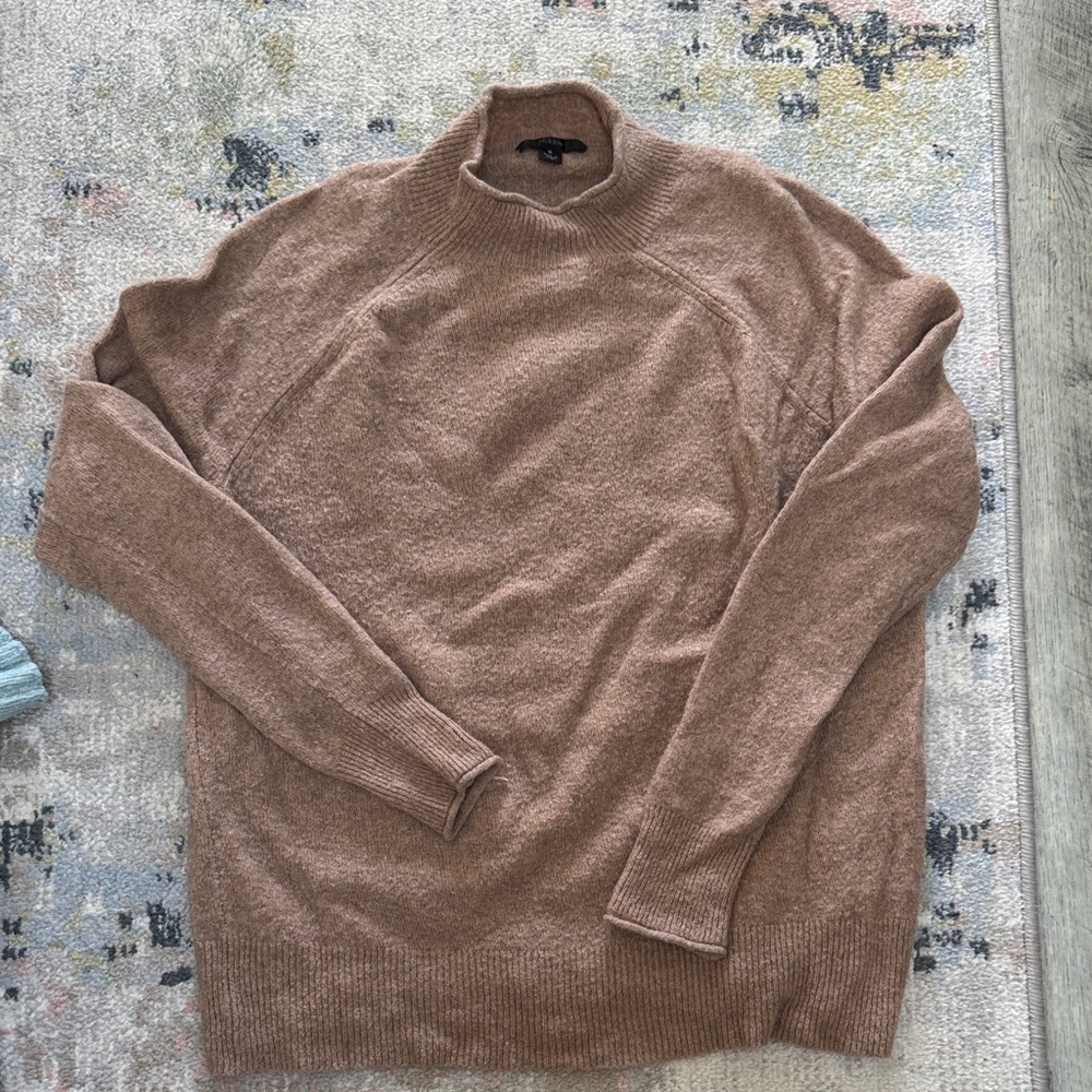 J. Crew women’s Tan Turtleneck Sweater